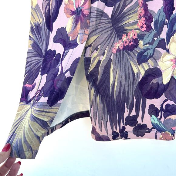 House Of Hackney Midnight Garden Long Sleeve Bodycon Midi Dress Mock Neck 12 - Picture 7 of 12